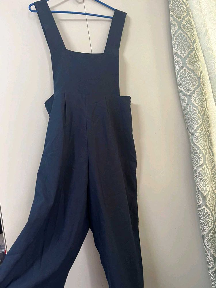 Navy Blue Overalls Jumpsuit