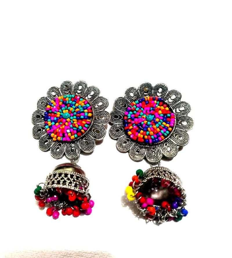 Colorful Jhumka Earrings