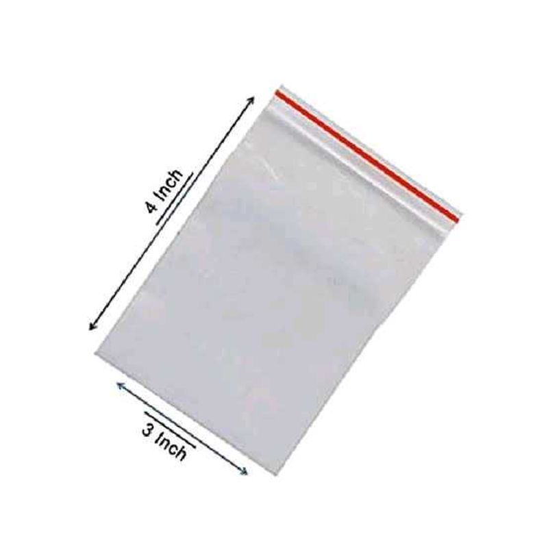Zip Lock 3 × 4 100pcs