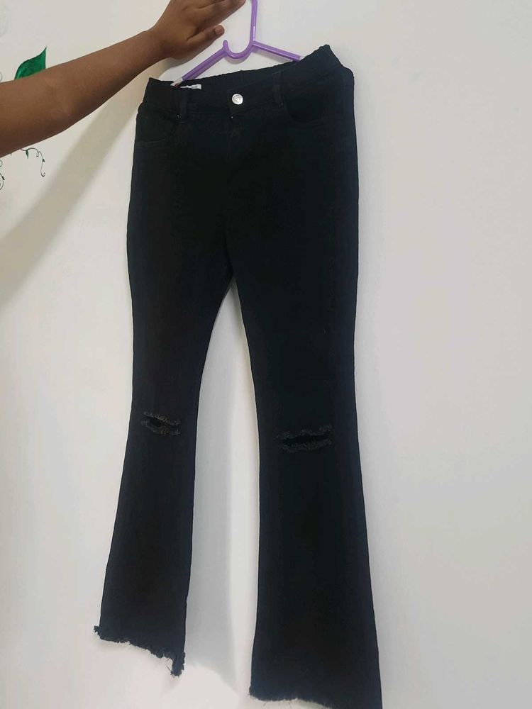 Boot Cut Girls Black Jeans