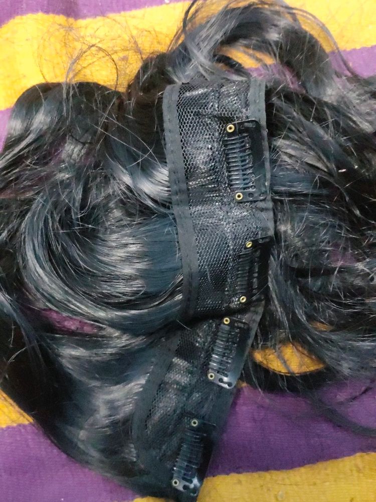 hair extension natural black curly