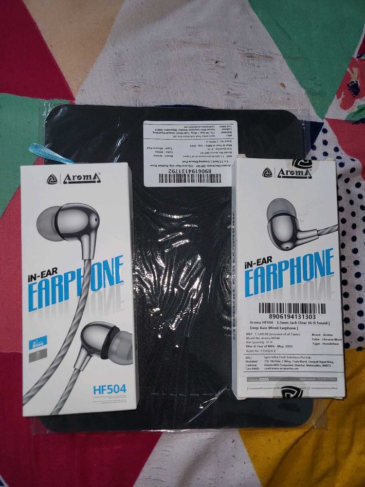 Combo - Aroma 2 Earbuds And 1 Gaming Pad
