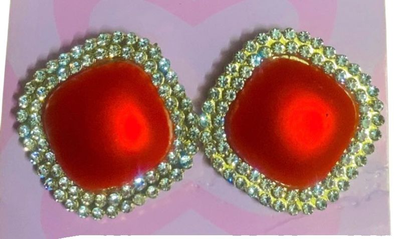 Red Stone Earrings