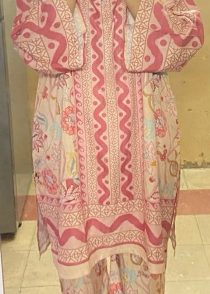 Floral Print Turkish Cord Set