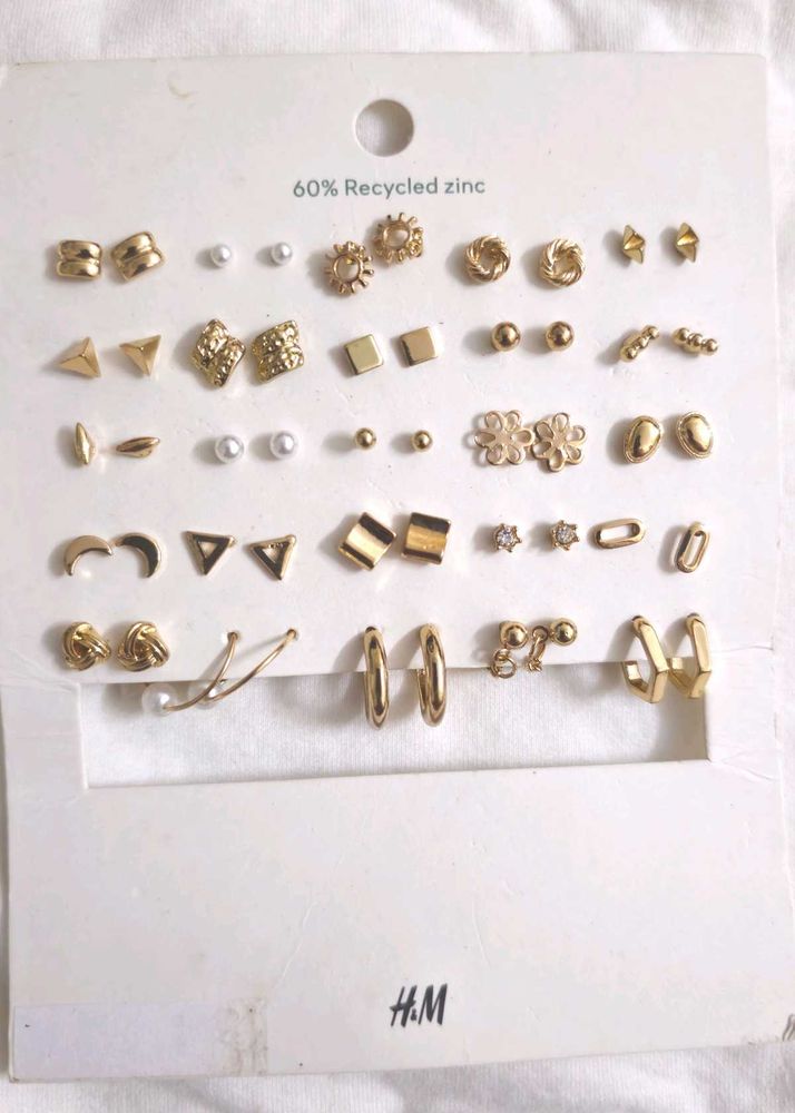 H&amp;M Earring Set - Gold Tones