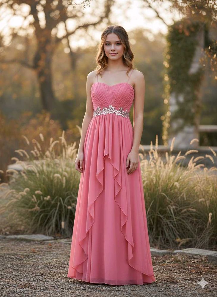Elegant Pink embellished Gown