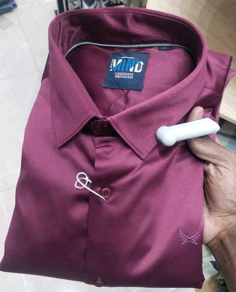 Mind Freedom Maroon Casual Shirt