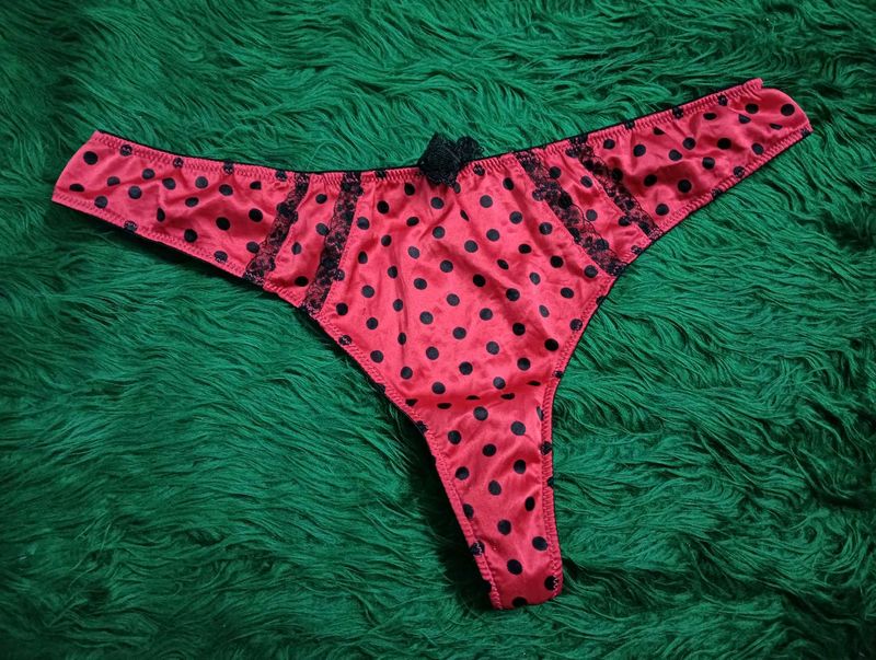 Red Polka Dot Thong🖤big size