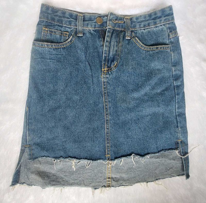 Denim Mini Skirt