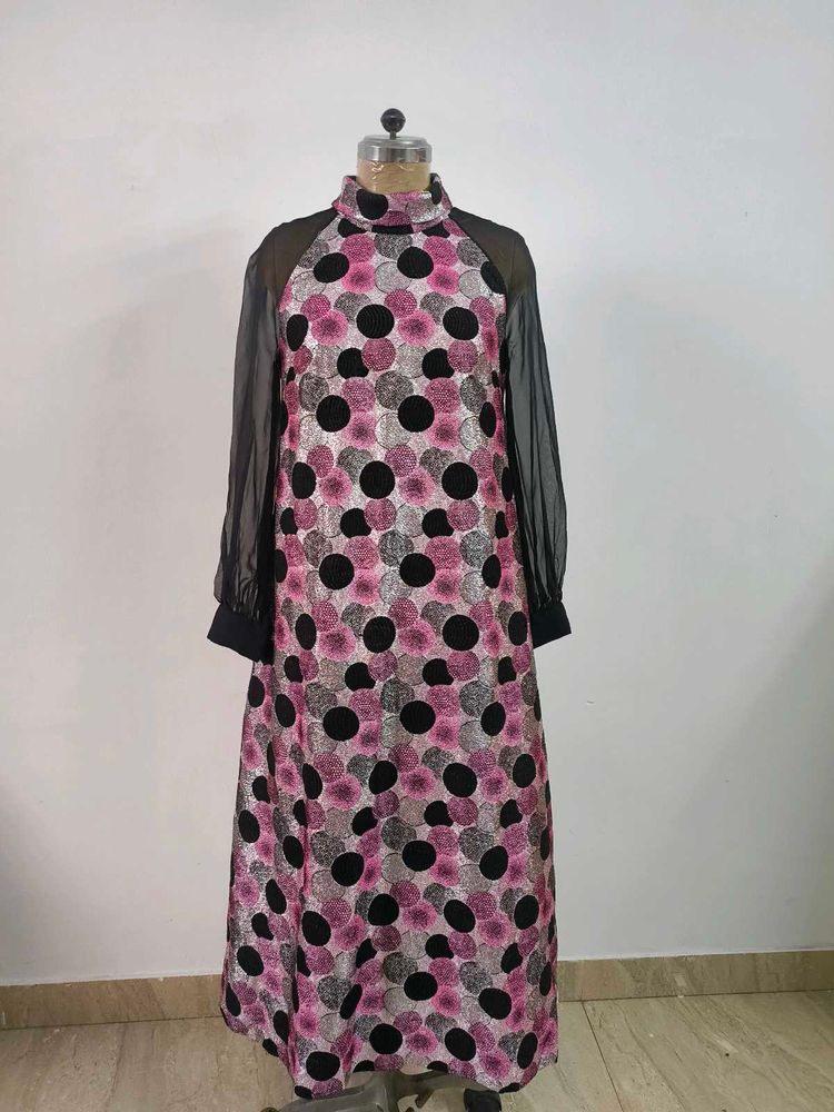 Retro Polka Dot Shimmery Dress