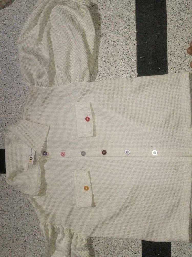 Unique Button-Down Top