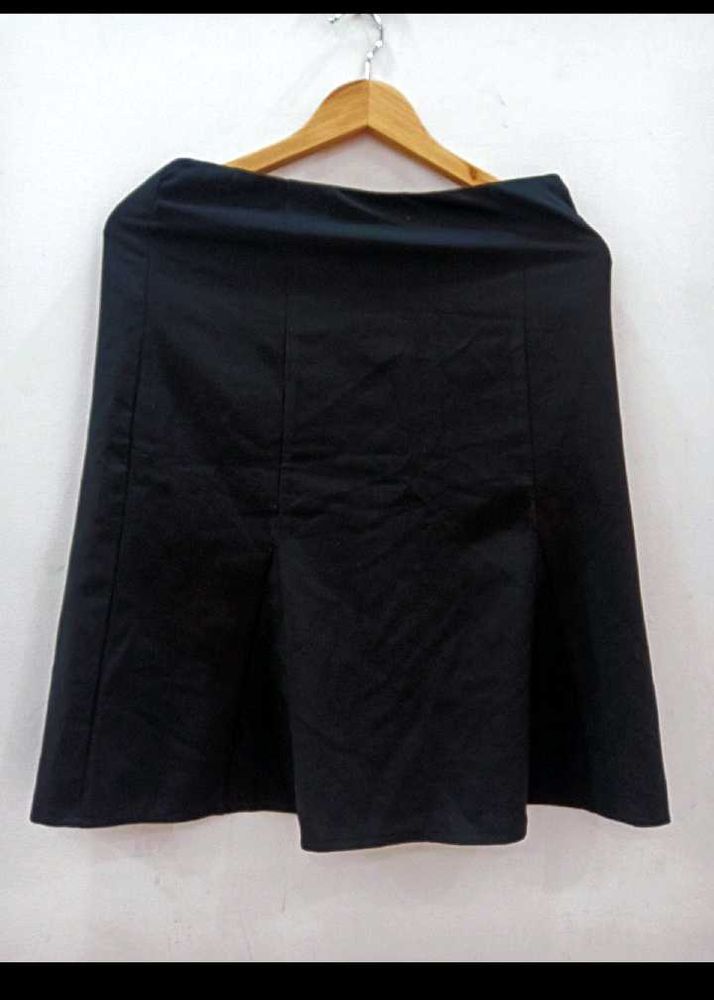 Black A-Line Mini Skirt