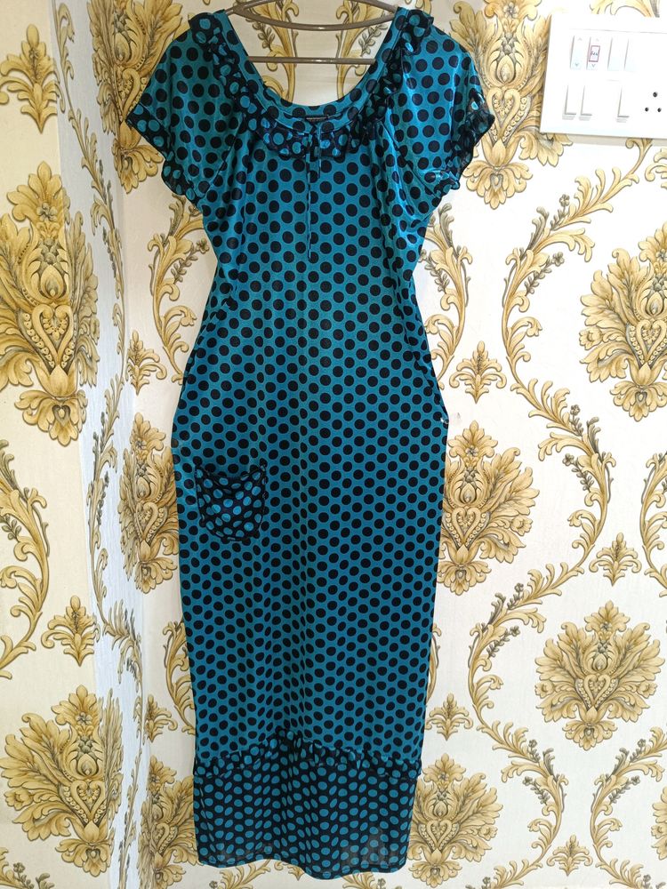 Honeymoon Night Gown - Satin Teal