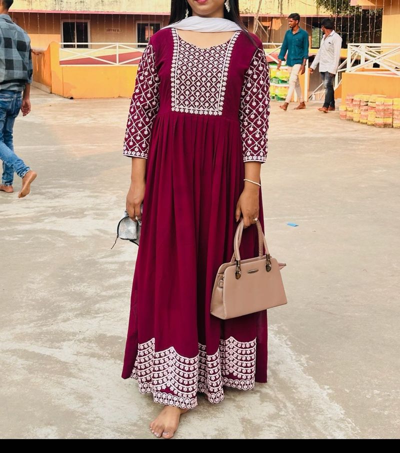 Embroidery Gown