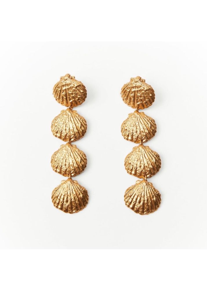 Brand New Zara Shell Dangler Earring From NYC