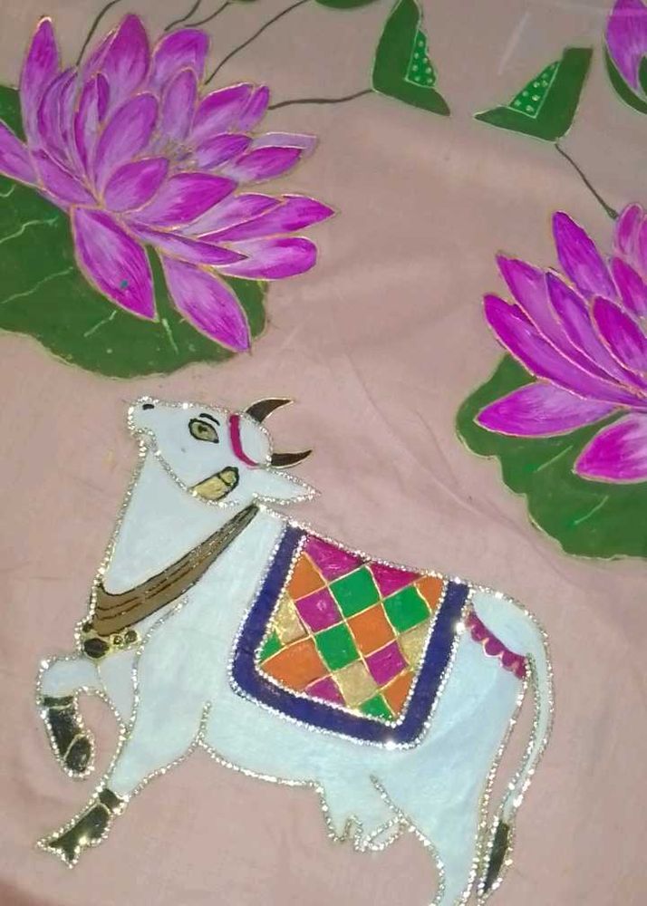 Kamal And Cow Hand Paint Suit