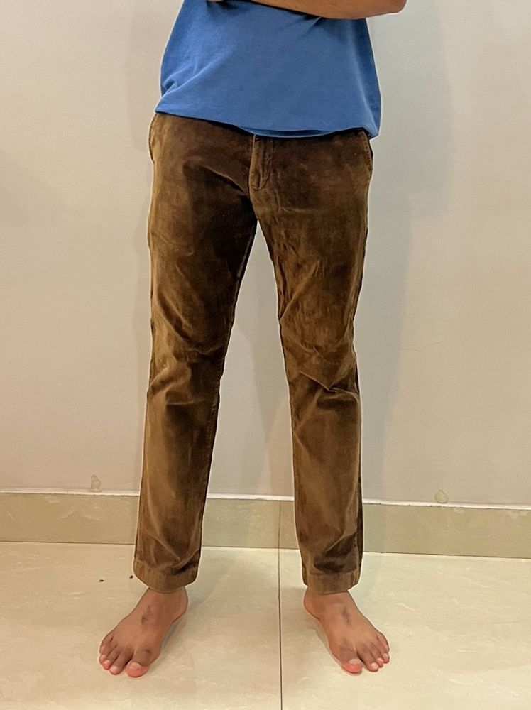 Brown Cotrise Pant