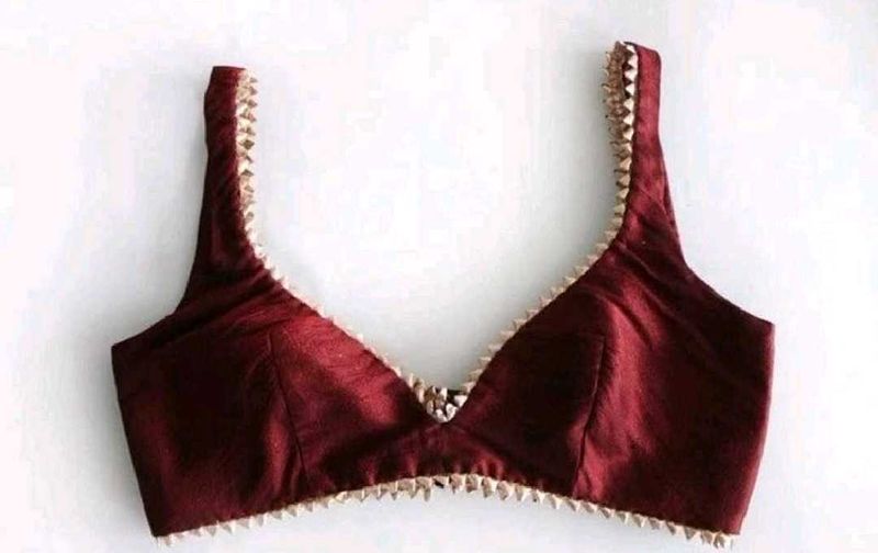 deep neck blouse non padded