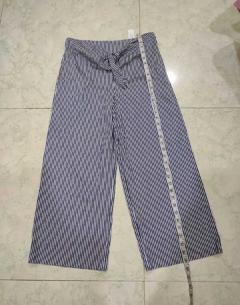 Zara Striped Wide-Leg Pants