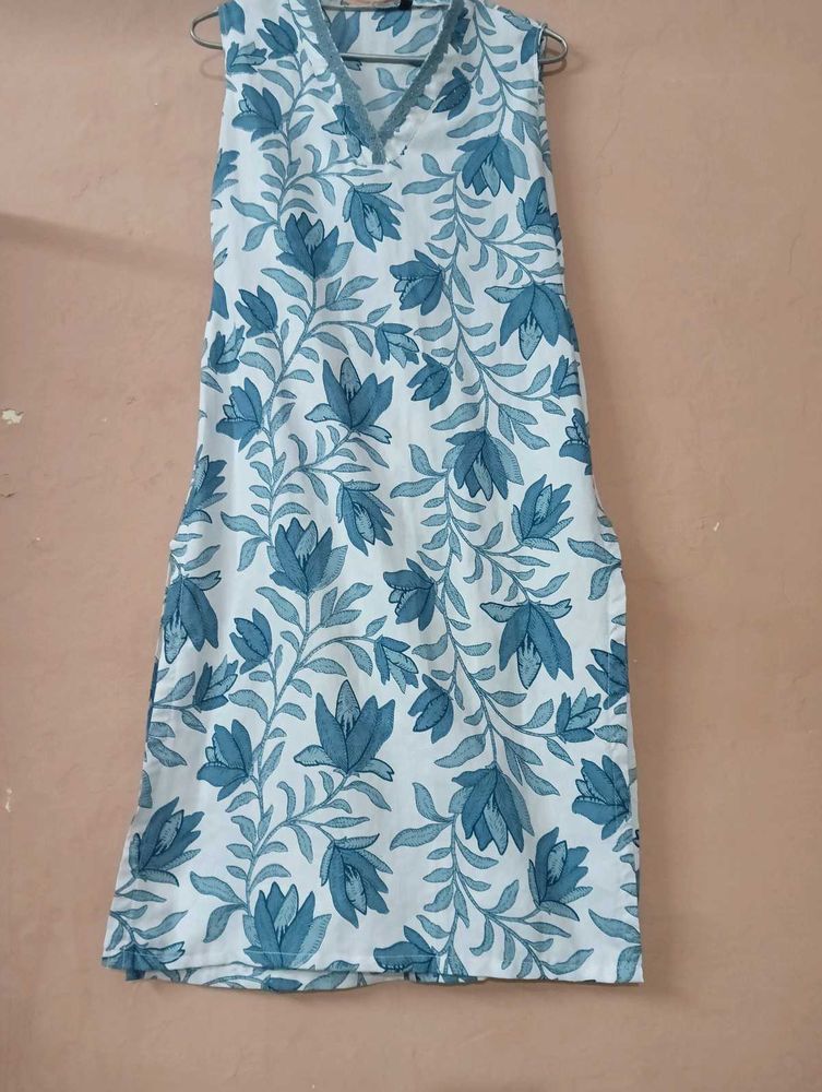 Floral Print Kurta