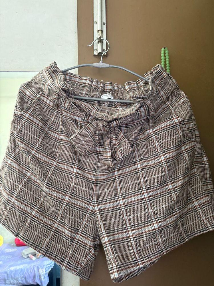 Imported Casual Trendy Checkered Shorts