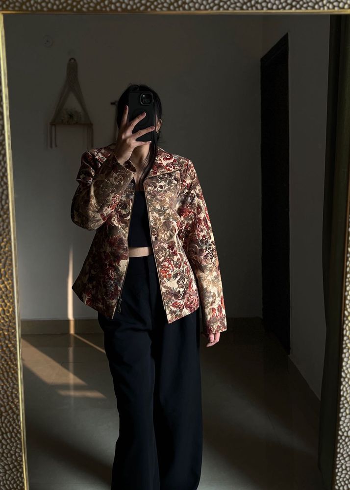 TAPESTRY Orange FLORAL JACKET 🍊