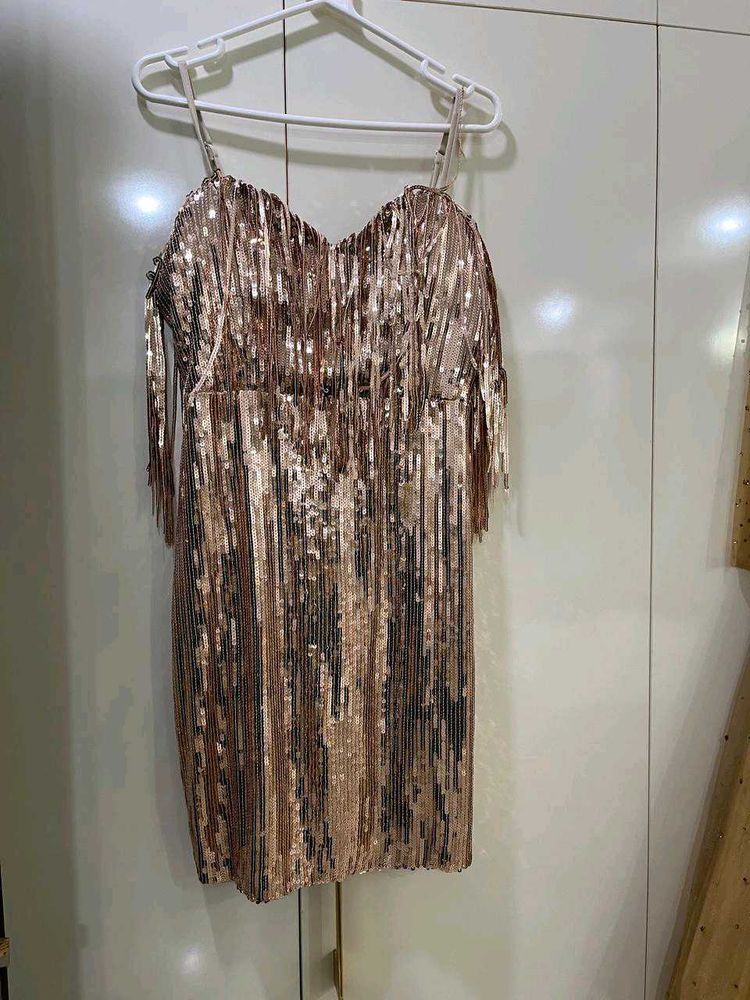 Bohot Sundar Gold Dress