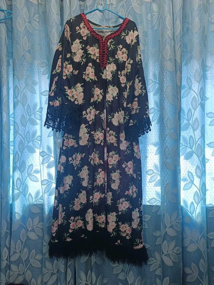 Flower Print Full Length Maxi
