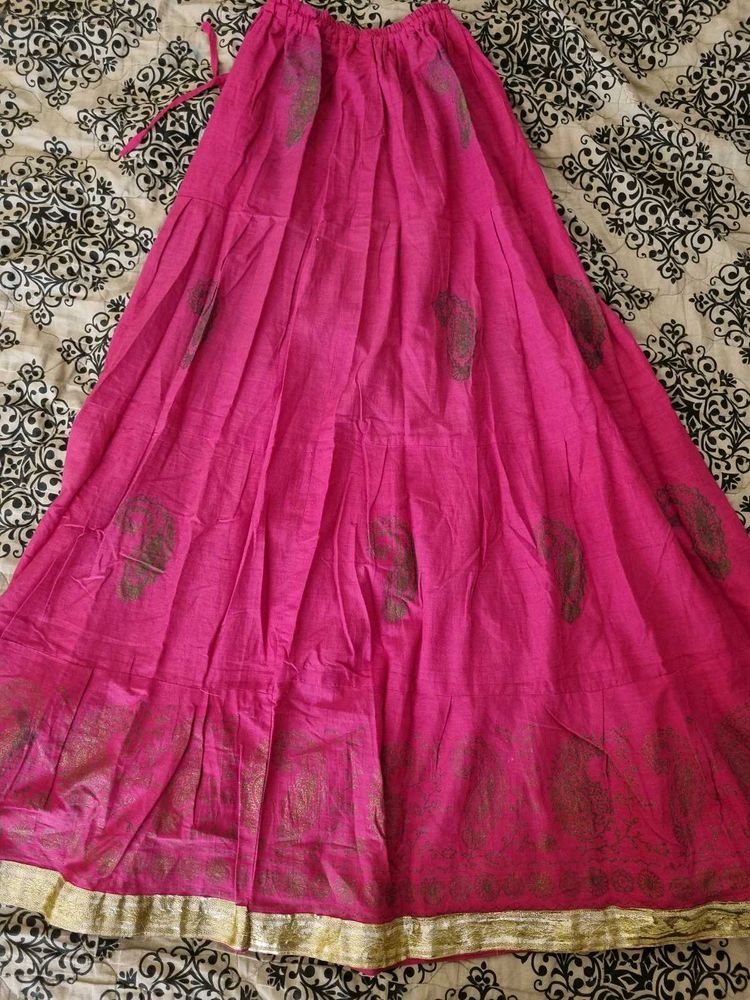Vintage Pink Ethnic Skirt 🎀🪻