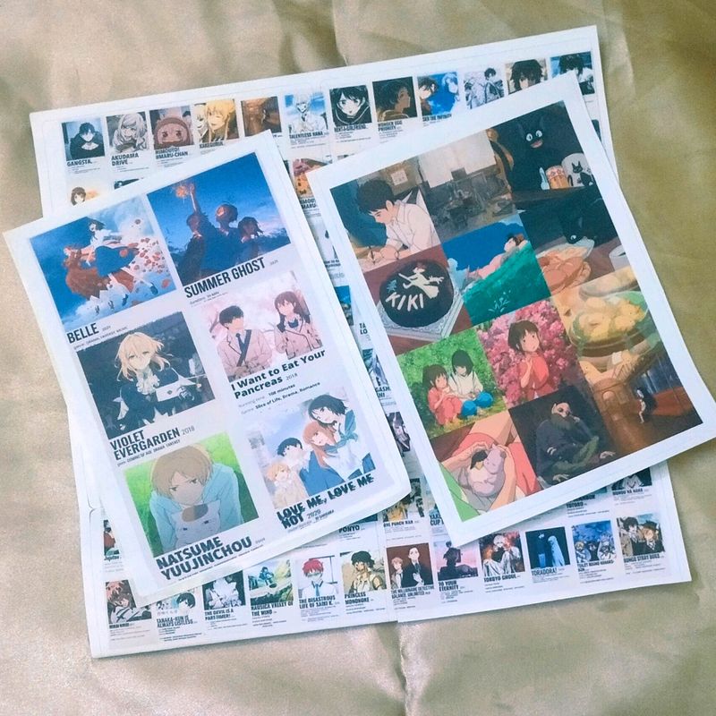 Cut And Paste Anime Movie Stickers