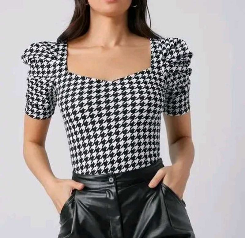 Trendy Check Top