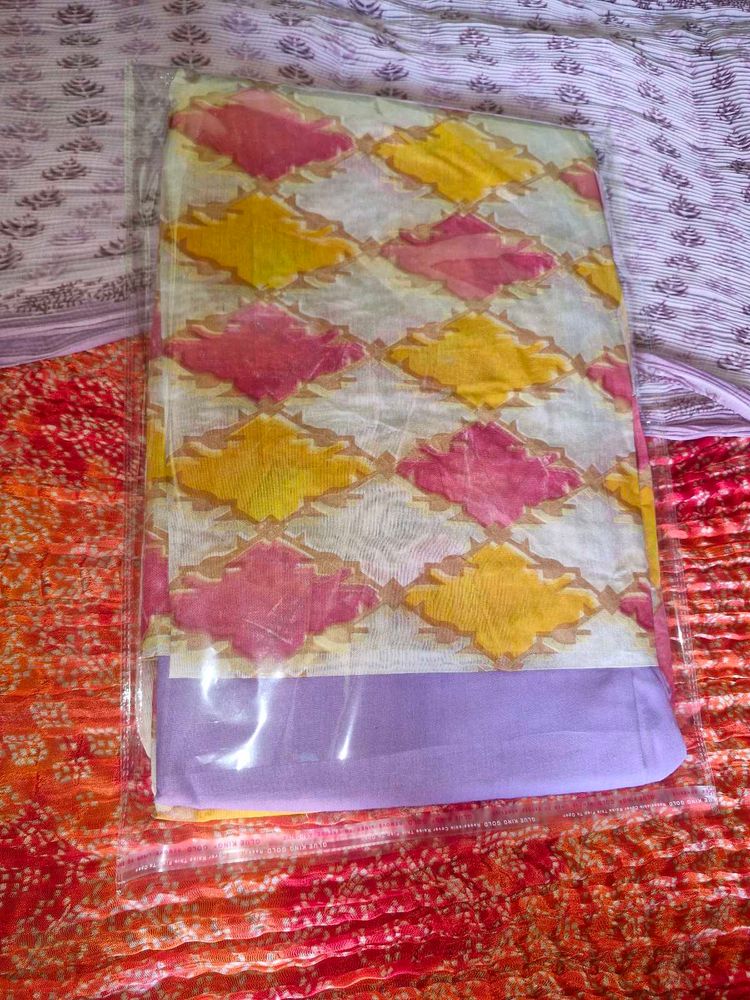 Cotton Print Unstitched Full Suit