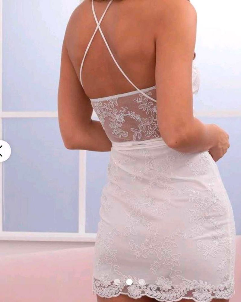 elegant white perfect dress