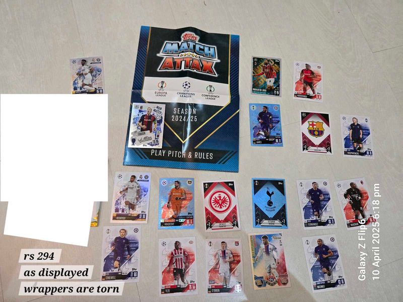 Topps Match Attax Season 24/25 18cards+rule Mat