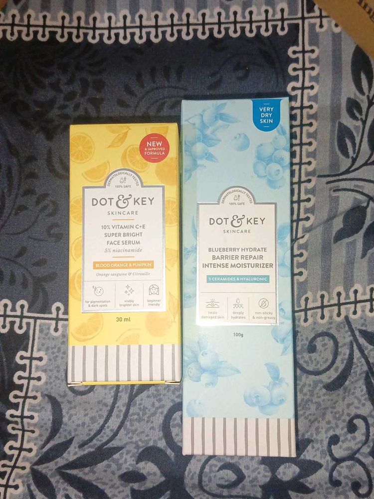 combo of vit c serum and moisturizer