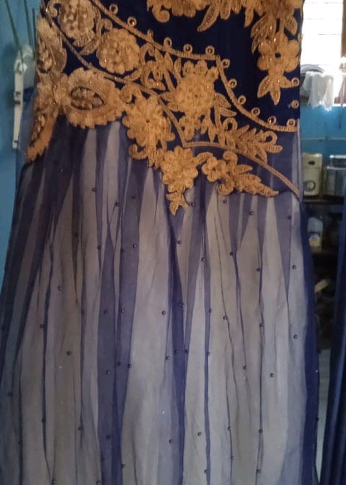 Navy Blue Ethnic Gown