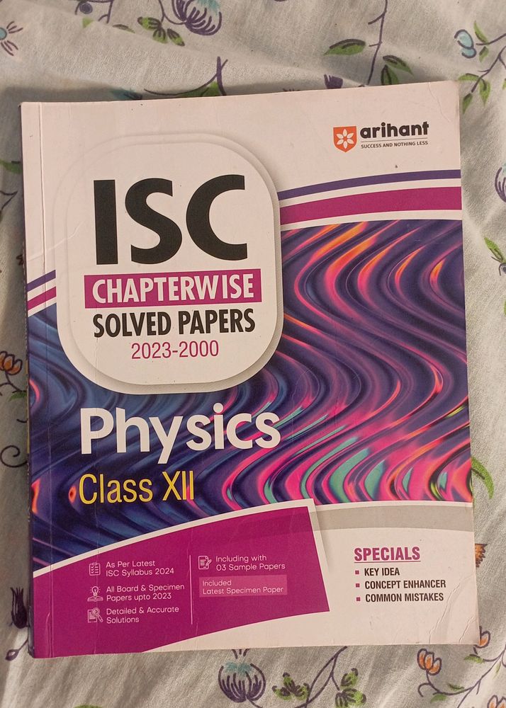 ISC CHAPTER WISE SOLVED PAPERS PHYSICS