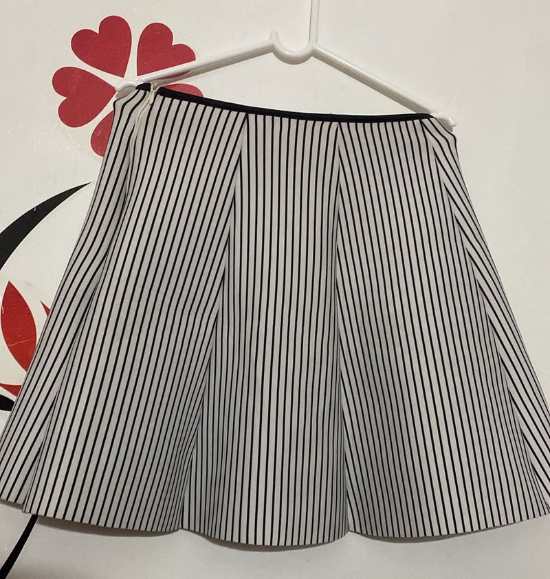 White Stripped Skirt
