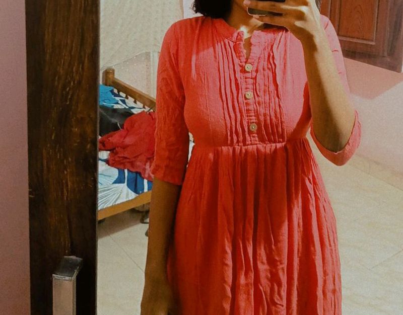 Peach Colour Dress
