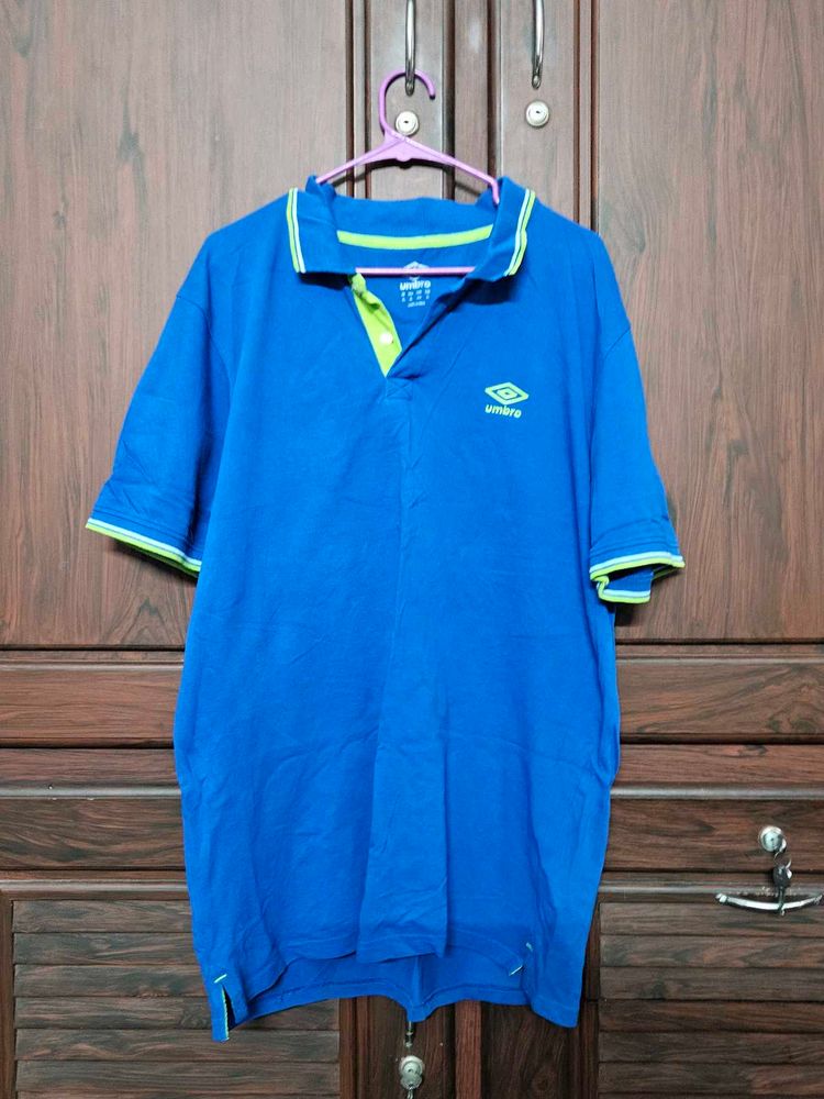 Umbro Blue Polo T-Shirt