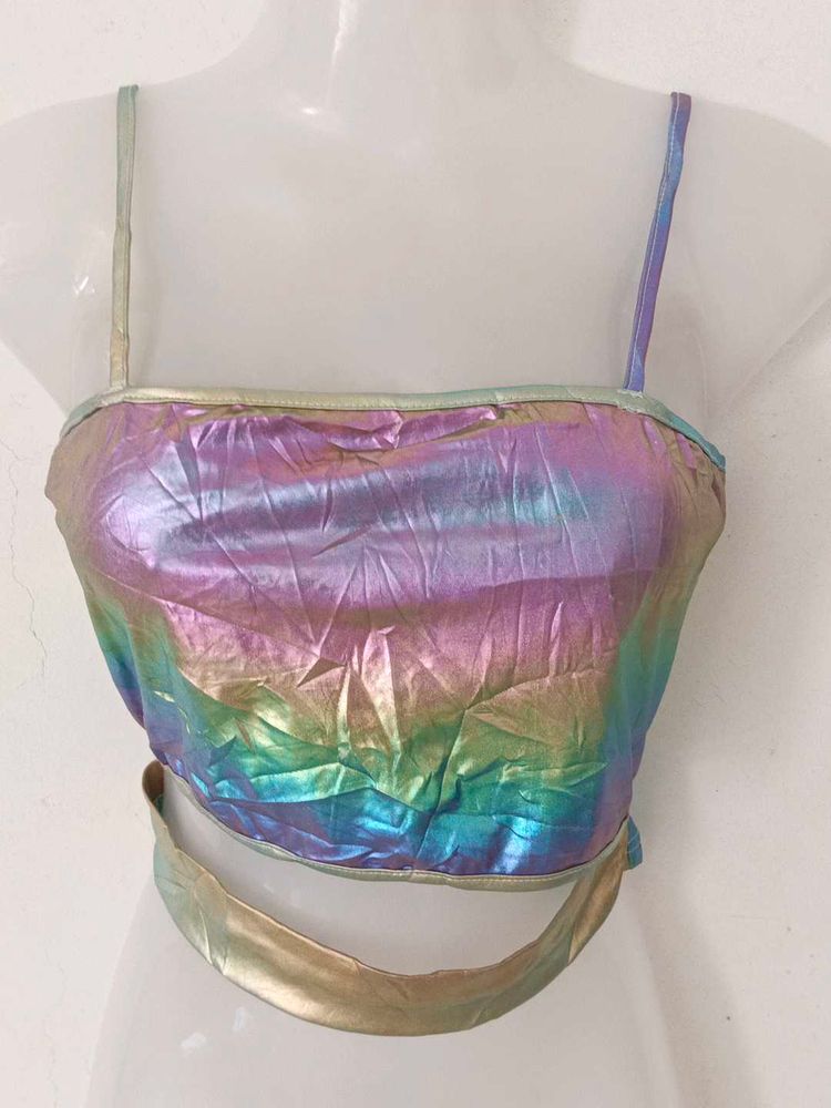 CUTE METALLIC TOP