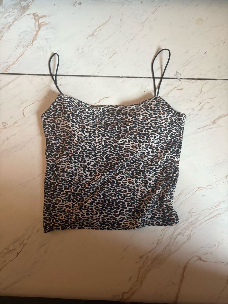 Leopard Print Cami Top for girl made in Thailand