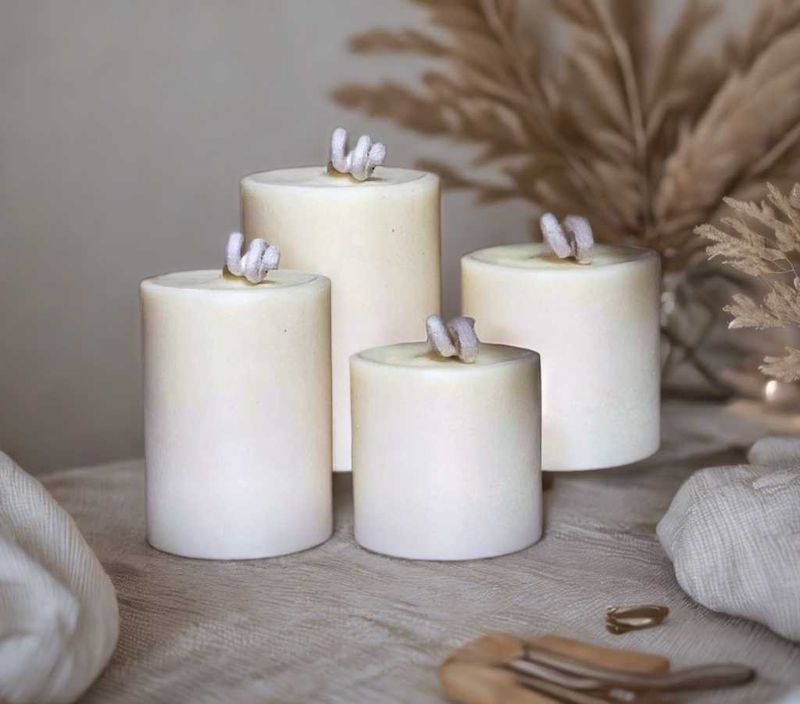 Scented Piller Candle Pack Of 4