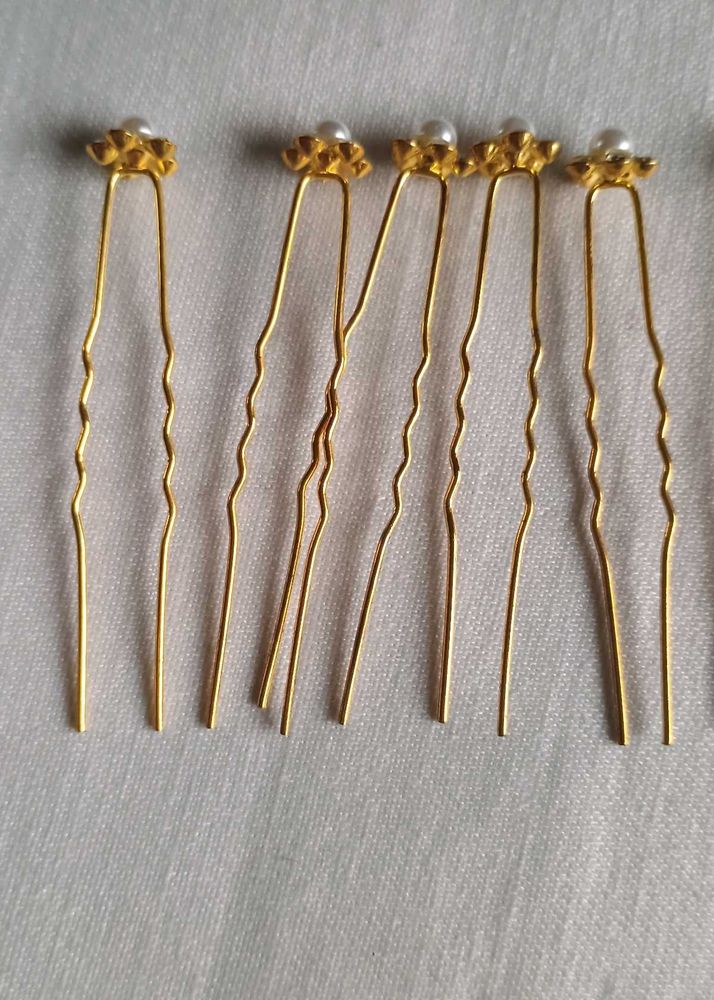 Pearl Hair Pins (Set of 5)