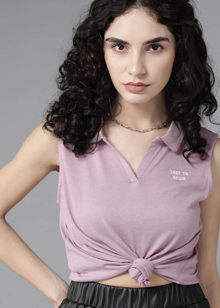 Mauve Sleeveless Top