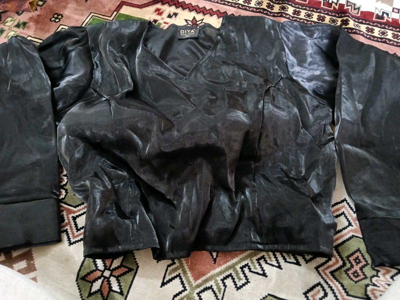 Elegant Black Party Top