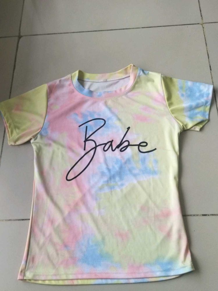 Printed Babe Tshirt For Casual Wear