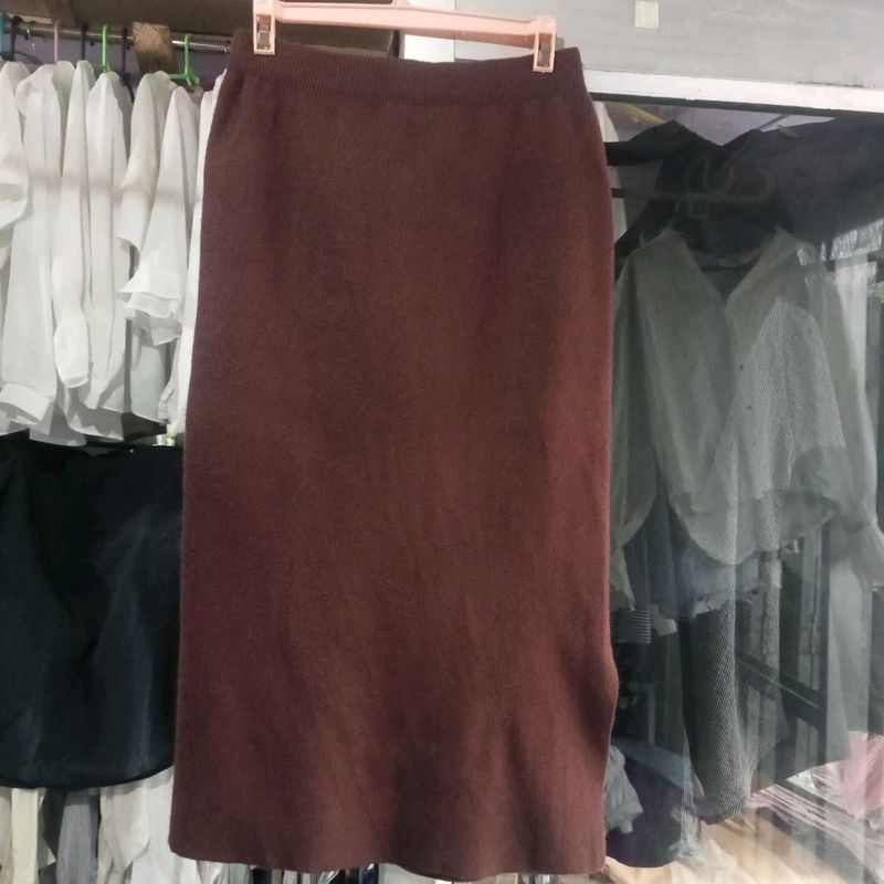 Brown Pencil Skirt