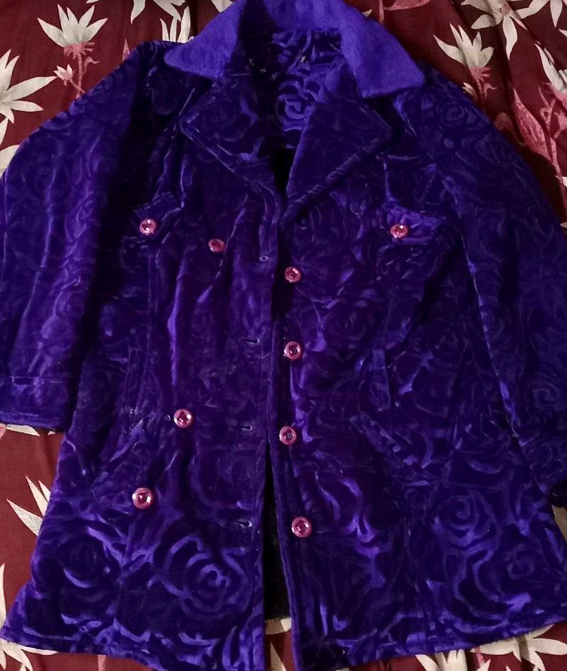 Purple Velvet Coat