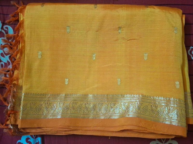 Yellow Silk Saree
